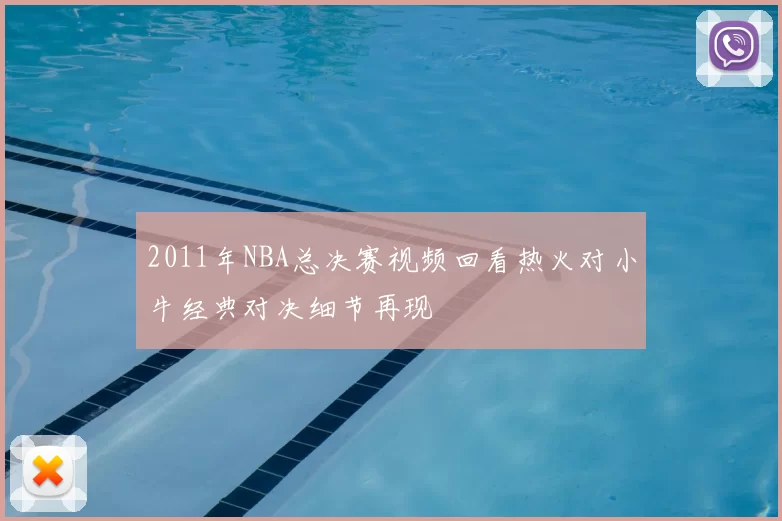 2011年NBA总决赛视频回看热火对小牛经典对决细节再现